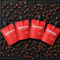 Pochettes souples portables de 30 ml pour concentré de café expresso avec bec verseur – Idéales pour l'emballage de café concentré