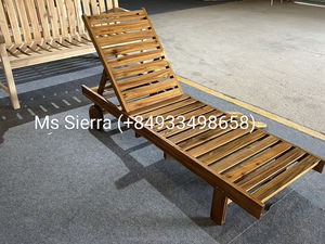 เก้าอี้ไม้พับได้ทนทานทันสมัยใช้งานได้หนักเก้าอี้ใช้กลางแจ้งสวนลานสระว่ายน้ำวิลล่ารีสอร์ทชายหาดโรงแรมเฟอร์นิเจอร์ห้องน้ำ - Product Image 5