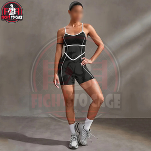 Body Deportivo Negro sin Mangas con Tirantes Cruzados y Detalles Blancos para Mujer, de Alta Elasticidad, Cómodo y con Soporte para Yoga - Product Image 2