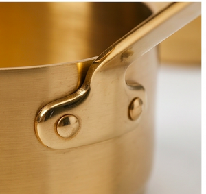 Heavy Copper <b>Sauce</b> Pans Gold Polish Kitchenware Items Suitable For Home Hotel Tableware And Restaurant Use - Product Image 2