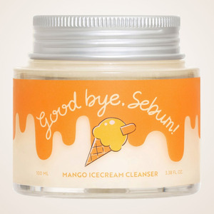 Produit de soin de la peau coréen K-Beauty Juicy Lab Goodbye Sebum Mango Ice Cream Cleanser 100ml Fabriqué en Corée - Product Image 4