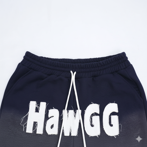 Fabricante de Ropa, Pantalones Cortos para Hombre 100% Algodón Felpa, Estilo Urbano, Lavado Ácido, Personalizados con Logotipo Aplicado - Product Image 3