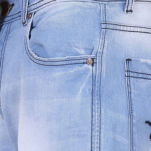 Cheap Streetwear Stack Denim Pants Cotton Baggy Stacked Jeans Men Long Straight Pants Washed - Product Image 6