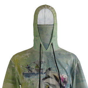 Durable Quick Dry Unisex Fishing <b>Hoodies</b> <b>Lightweight</b> Breathable Fishing <b>Hoodies</b> For Men In Wholesale - Product Image 3