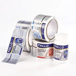 Étiquettes personnalisées holographiques givrées 3D avec UV sélectif double couche - Autocollants PE imperméables pour divers contenants - Product Image 6