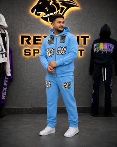 Ensemble de survêtement personnalisé OEM, vente en gros, logo, pantalon de jogging, sweat à capuche, vêtements de sport, fabricant, usine de vêtements, fournisseur - Product Image 2