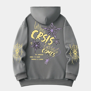 Sudadera con Capucha Premium para Hombre, Amarilla, con Mangas con Estampado Personalizado, Logotipo Personalizado en el Pecho, Estilo Casual, 100% Algodón - Product Image 3
