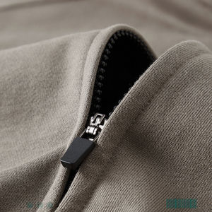 Quick Dry Mens Cotton Pullover Hoodie Soft Touch Comfortable Casual Wear Zip-Up Long Sleeve Urban Streetwear Custom Branding OEM - Product Image 5