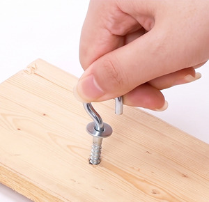 OEM/ODM for ISO Certified Zinc Plated or Epoxy Coated Screw <b>Hook</b> with Washer for <b>Tools</b> - Product Image 6
