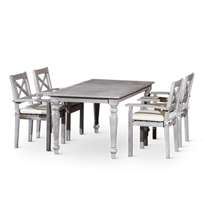 Set di mobili da giardino rettangolari da 5 pezzi - Product Image 2