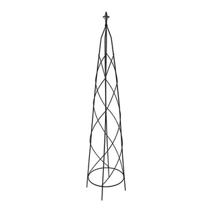 Obelisco de hierro ligero para plantas de jardín, soporte para plantas trepadoras, ajustable y conectable, el más vendido. - Product Image 2