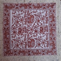 Ensemble de nappes rondes en tissu de coton imprimé à la main, de luxe, personnalisable, écologique, lavable et durable, avec serviettes assorties
