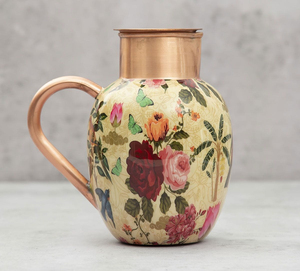 Carafe à eau en cuivre tendance en promotion pour la bien-être ayurvédique, la maison, la cuisine, le restaurant, vente en gros - Product Image 3