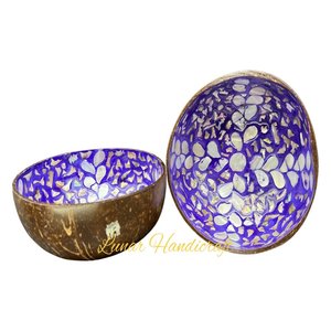 Best Price Customizable Colors Hand Painted Coconut Lacquer Bowl Decorative Food <b>Serving</b> <b>Spoon</b> Directly From Vietnam - Product Image 6
