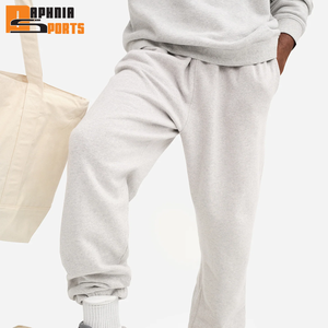 Leg Sweatpants 100% Cotton Breathable Eco-Friendly <b>Drawstring</b> Closure Custom Logo Jogger New Style Baggy Straight Men <b>Trouser</b> - Product Image 6