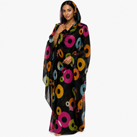 Toub Soudanais Premium 100% Polyester Voile Haute Qualité Imprimé Numérique Modeste Léger Ensemble Châle Femme Africaine Musulmane Ethnique