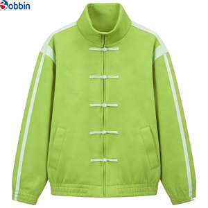 Blouson matelassé d'hiver tendance pour homme, col montant tricoté, coupe ample, respirant, doublure polaire écologique, idéal pour l'extérieur - Product Image 3