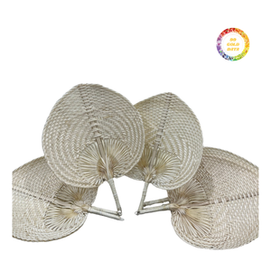 Folding Bamboo Hand Fan Portable Lightweight Durable Fan for Event <b>Wedding</b> Party Gift Decoration Custom Design Bulk Supply - Product Image 1