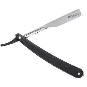 Navaja de barbero plegable de seguridad con mango, soporte para navaja de barbero recta - Product Image 4