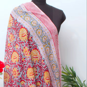 Cotton Printed Sarong Wrap Women Beach Cover Up Floral Print Pareo Lightweight Summer Wrap Scarf - Product Image 1