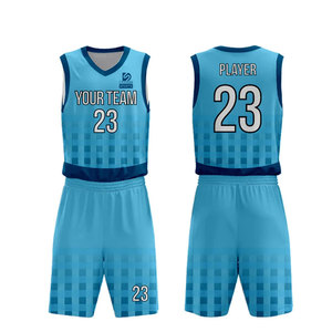 Vêtements de sport pour adultes du Pakistan, ensembles d'uniformes de basket-ball personnalisés imprimés, 100% polyester, respirant, léger, durable, service OEM - Product Image 1