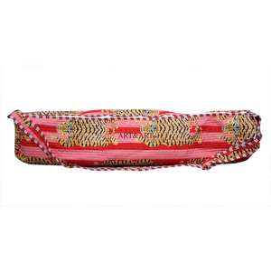 Bolsa de Transporte para Esterilla de Yoga de Algodón Acolchado Hecha a Mano en India, con Estampados de Animales, 3 mm de Grosor, Moderna, Unisex, con Correa Ajustable - Product Image 5