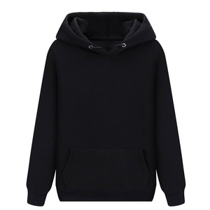Sudadera con capucha de invierno para hombre, 100% algodón, bordada, de color sólido, personalizable, de forro polar, para unisex. - Product Image 1