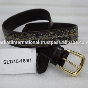 Rider Leather Bling Belts Diseñador Fancy Belts. - Product Image 5