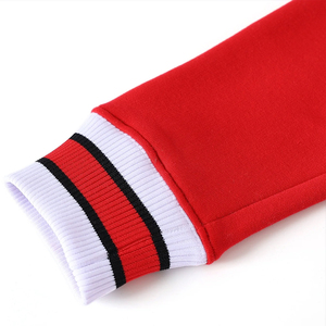 Phi |   Beta |   Sigma |   Hermandades |   Sudadera de Forro Polar Roja para Mujer, Cuello Redondo, Manga Raglán, Bordado Frontal, Poliéster/Algodón, Estilo Griego - Product Image 5
