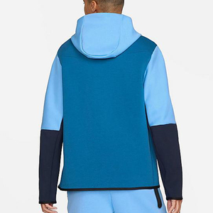 Sweat-shirt à capuche pour homme, coupe classique, style décontracté, bleu marine, polyester et coton, tissu French Terry, vêtement d'hiver, séchage rapide - Product Image 3