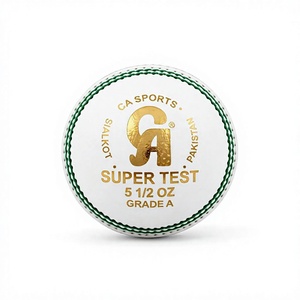 ลูกคริกเก็ต CA Super Test ขนาด 5 1/2 ออนซ์ เกรด A ทำจากหนังแท้ สำหรับการแข่งขัน ตะเข็บแบบดั้งเดิม ทนทาน สไตล์คลาสสิก - Product Image 2