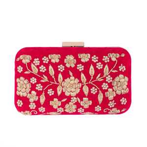 Bolso de Mano Étnico Bordado a Mano, Económico, de Diseño, para Mujer, Ideal para Bodas, Fiestas y Eventos - Product Image 1