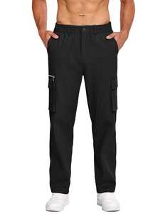 Best Selling <b>Men's</b> Cargo Pants Custom Multi-Pocket Baggy <b>Joggers</b> New Fashionable Breathable Streetwear with puff printing logo - Product Image 5