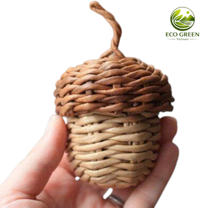 Sonajero de bebé hecho a mano, juguete de ratán natural, seguro para bebés, sonido suave, regalo sensorial - Product Image 3