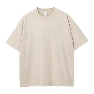 เสื้อยืดโอเวอร์ไซส์ทรงบ็อกซี่ แขนสั้น คอตตอน สไตล์ลำลอง สตรีทแวร์  แบบยูนิเซ็กส์  ทรงหลวม  รับสั่งทำ - Product Image 1