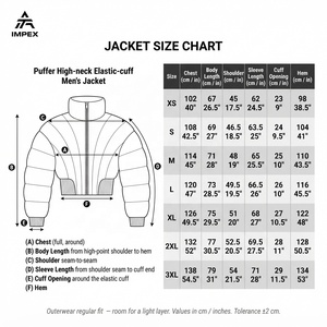 Men's Black Puffer <b>Jacket</b> With Turtleneck Batwing <b>Sleeve</b> Windproof Down Filled Streetwear <b>Short</b> Coat Zipper Closure - Product Image 6