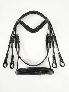บังเหียนม้าหนังเวมัธคุณภาพพรีเมียมแบบขายส่ง พร้อมสายรัดจมูกหนังบุนุ่ม - Product Image 2