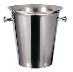 Seau à glace pour vin, pour bars, restaurants et clubs, bac à boissons de luxe, finition argentée brillante, refroidisseur de boissons - Product Image 5