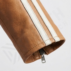 Chaqueta de Motociclista de Cuero Genuino para Hombre de la Mejor Calidad, Nueva Colección de Invierno, Chaquetas de Motocicleta con Protecciones Desmontables Personalizadas - Product Image 6