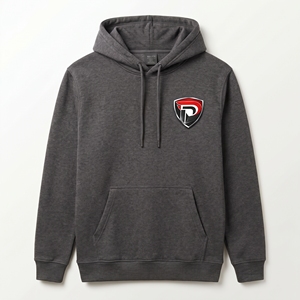 Sweat-shirt à capuche gris foncé pour homme Dumela avec logo imprimé sur le devant, coupe classique, pull en molleton décontracté, vêtement d'automne - Product Image 1