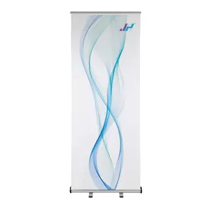 Aluminium Round Base Roll up Standee Roll up Stand Banner Display Stands for Poster Board