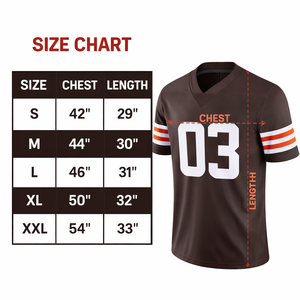 Maillot de football américain personnalisé 100% polyester respirant à séchage rapide, taille courte et grande taille, OEM, marque privée pour équipes, clubs, ligues - Product Image 5