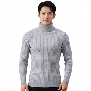 <b>Men's</b> Winter Warm 100% Cotton Anti-Pilling Breathable Pullover <b>Sweater</b> with <b>Wool</b> Liner Full Sleeves Character Pattern Front Logo - Product Image 1