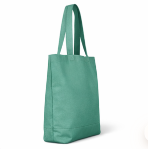 Low Price Recycled Custom Logo Eco Friendly Reusable Organic Calico Canvas Zipper Closure <b>Long</b> Handle Tote <b>Bag</b> - Product Image 2