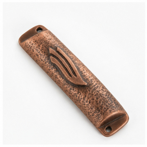 Étui à mezuzah en cuivre martelé fait main, support de mezuzah en métal pour porte, décoration de maison juive au prix le plus bas - Product Image 5