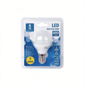 Nueva Bombilla LED A5 G45 de Ahorro de Energía de 6W E14 para Reequipamiento/Actualización con Temperatura de Color de 3000K - Product Image 2