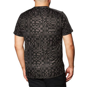 Men’s Geometric Print T-<b>Shirt</b> Short Sleeve Crew Neck Casual Polyester Knit Top Regular Fit Breathable Lightweight Fashion - Product Image 5