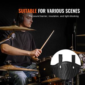 Manta Acústica Extra Grande de 96 x 80 Pulgadas con Ojales, Bloqueador de Luz para Puertas, Materiales de Insonorización - Product Image 6