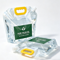 Pochettes souples personnalisées réutilisables avec bec verseur et poignée en plastique, pour emballage de boissons liquides (1,5L, 2,5L, 5L, gallon)