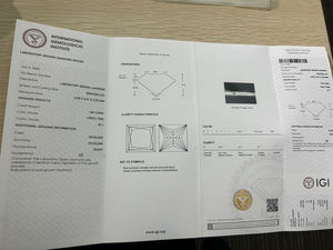 Diamants en vrac certifiés IGI, 1-10 carats, clarté VVS, taille princesse, diamants de laboratoire CVD, taille émeraude, roses, pour bijoux - Product Image 2